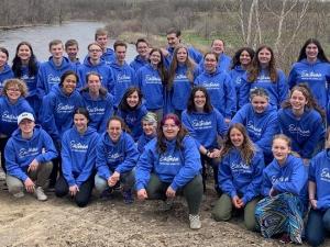 The Eastman Youth Choir at rehearsal camp in spring of 2022.