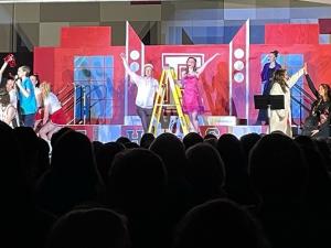 On April 12–14, students and volunteers at Niverville High School presented their first-ever full-length musical since the construction of the new school in 2019.
