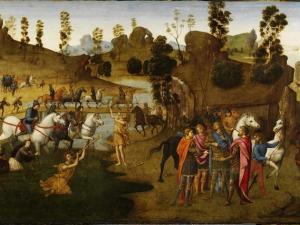 "Julious Caesar and the Crossing of the Rubicon," Francesco Granacci, 1494.