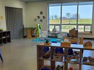 Inside the Growing Minds location at Niverville High School.