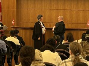 Paul Lavin becoming a citizen of Canada.