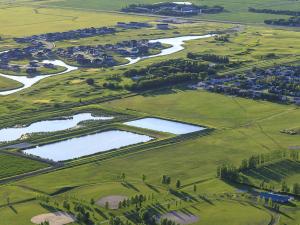An aerial view of Niverville.
