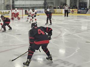The Niverville Panthers on home ice at the CRRC.