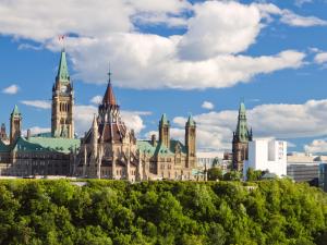 Parliament Hill in Ottawa.