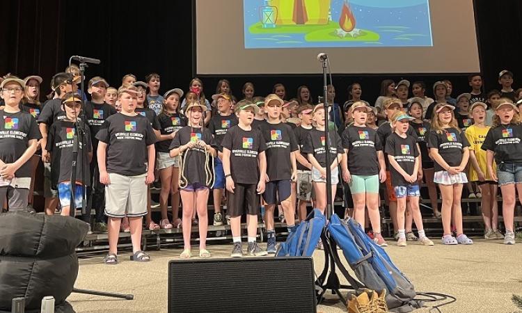 The cast of this year's NES production of Summer Camp.