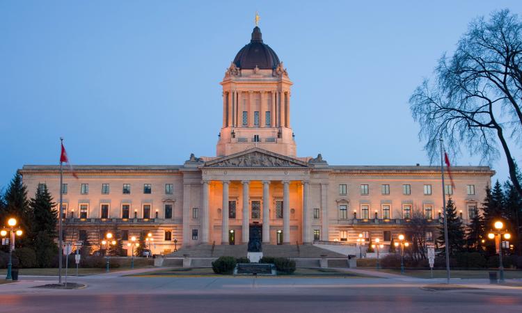 The Manitoba Legislature.