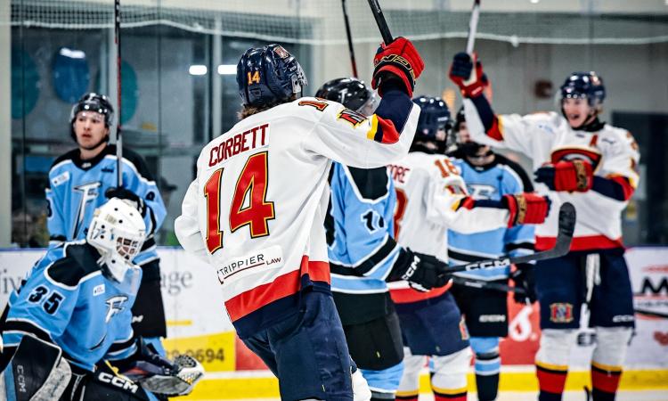 The Niverville Nighthawks earned a 5–2 win on Sunday night over the Winnipeg Freeze to maintain their position in the playoff race.