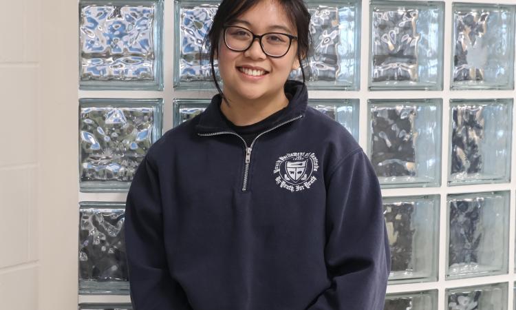 Edlynne “Eddy” Paez, a Grade 12 student from Niverville.