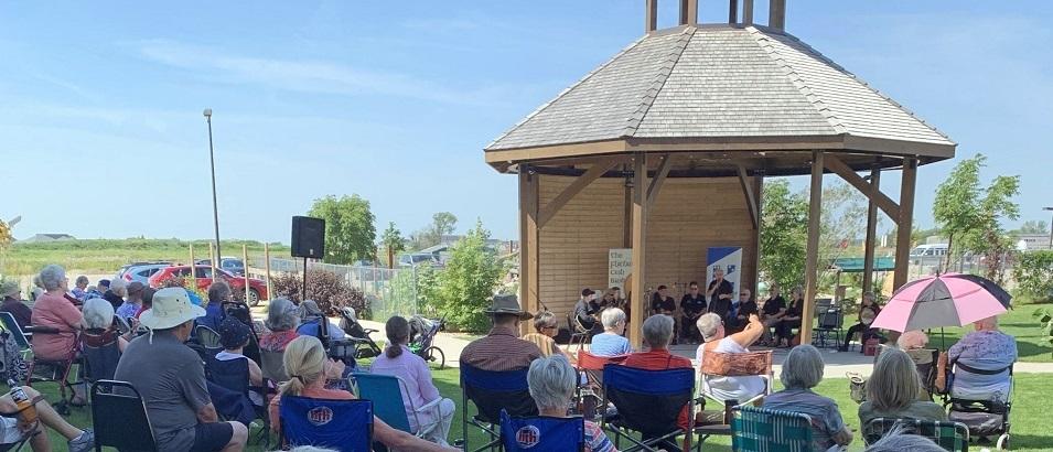 Music in the Gardens in Niverville.