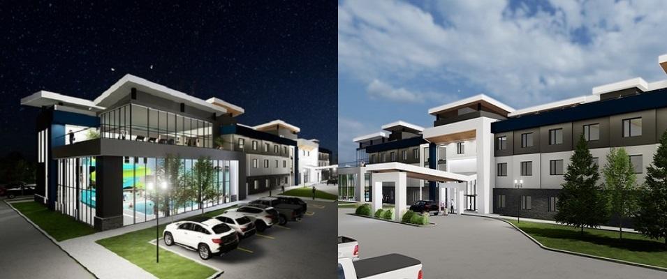 The Blue Crescent Hotel in Niverville will feature the company's flagship new design.