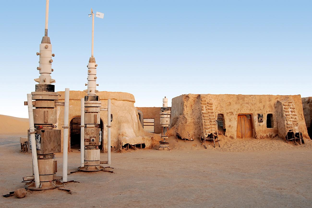 A filming location used in Star Wars: A New Hope.