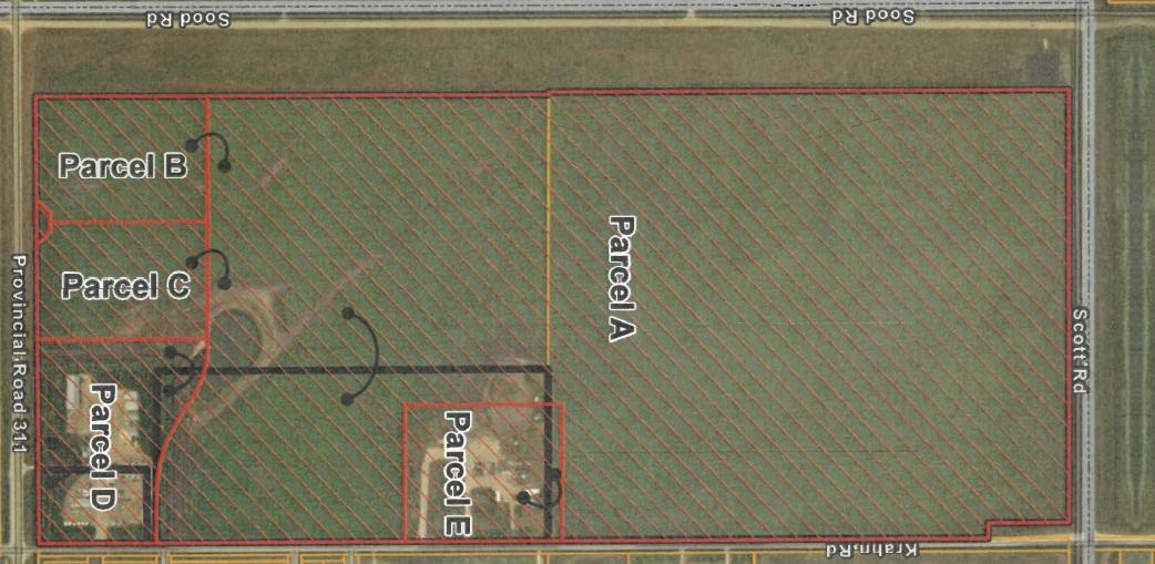 The land to be subdivided on the west side of Niverville.