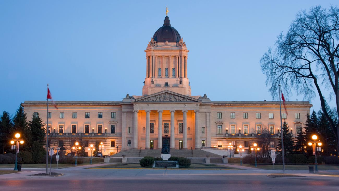 The Manitoba Legislature.