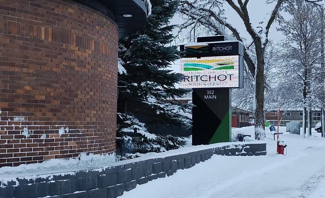 The RM of Ritchot municipal office in St. Adolphe.