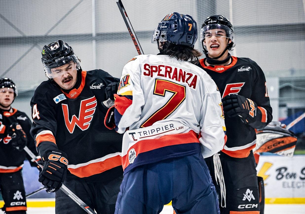 The Niverville Nighthawks fell behind early and couldn’t get back in the game on Friday night versus the Winkler Flyers.