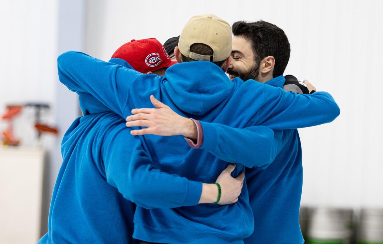 Ty Dilello of Niverville skips his team to victory at the Newfoundland and Labrador provincials.