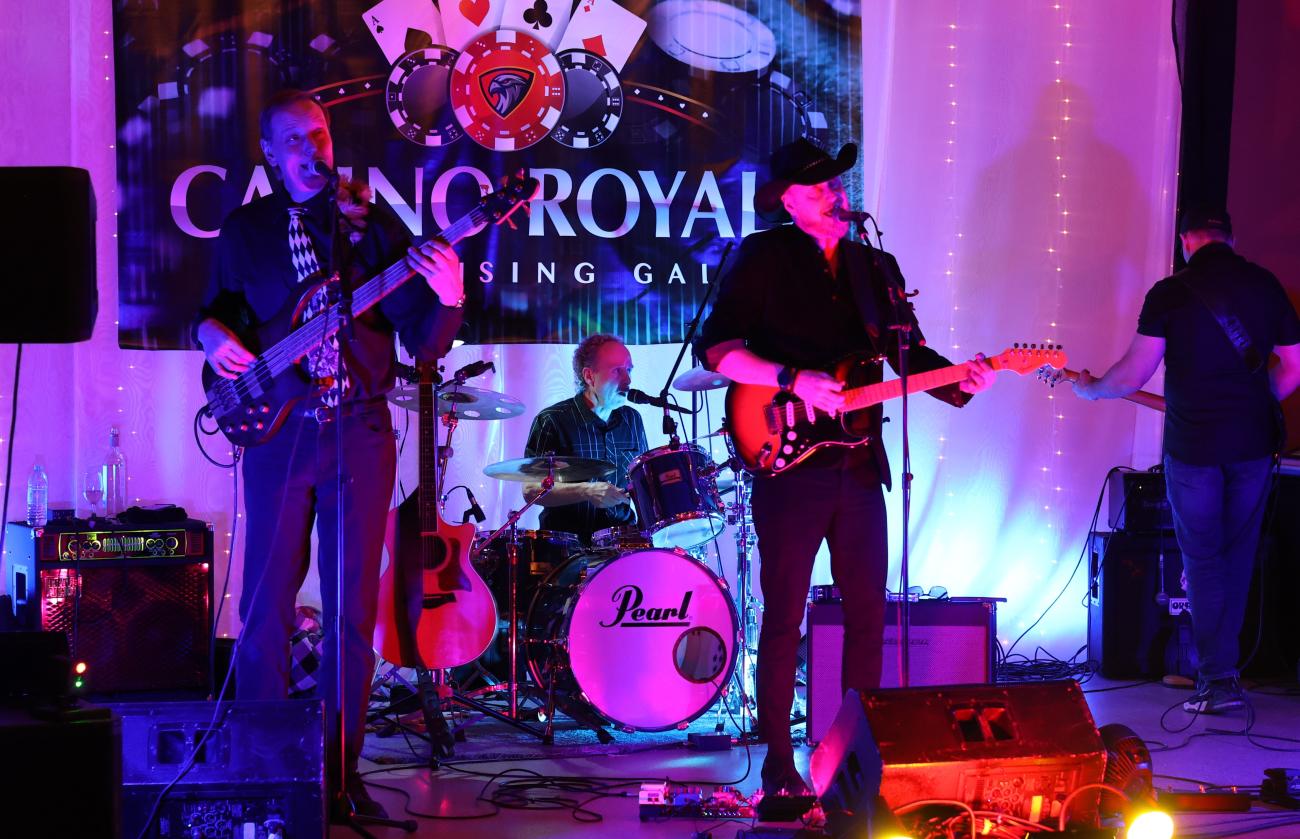 The Disruptors performs at the Nighthawks gala.
