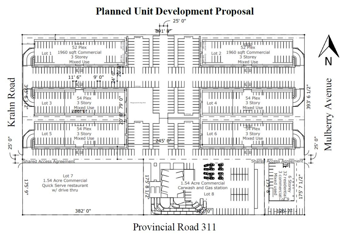 Plans for a new multiuse development proposed for Niverville's west end.