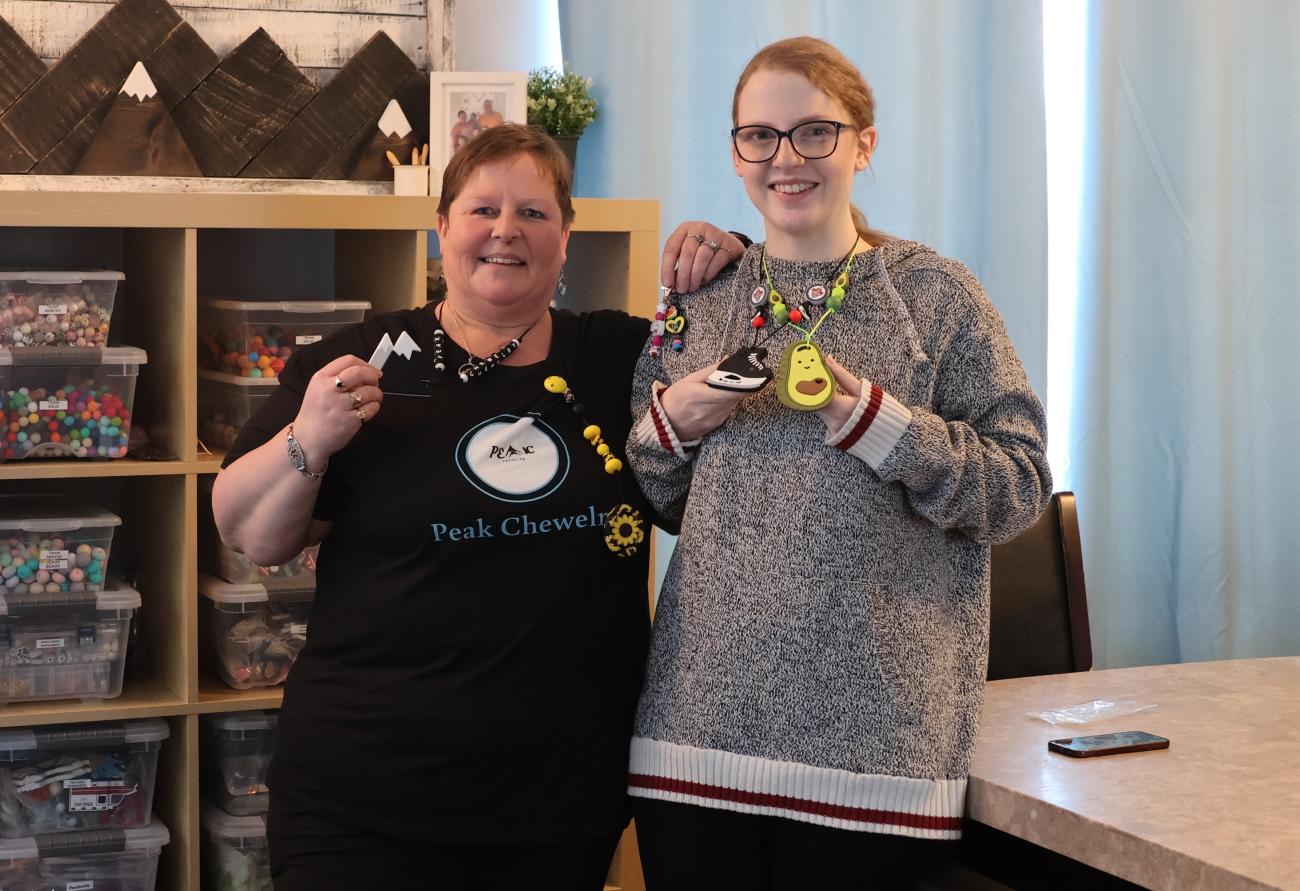 Bonny and Mariah Fehr of Niverville, proprietors of Peak Chewelry.