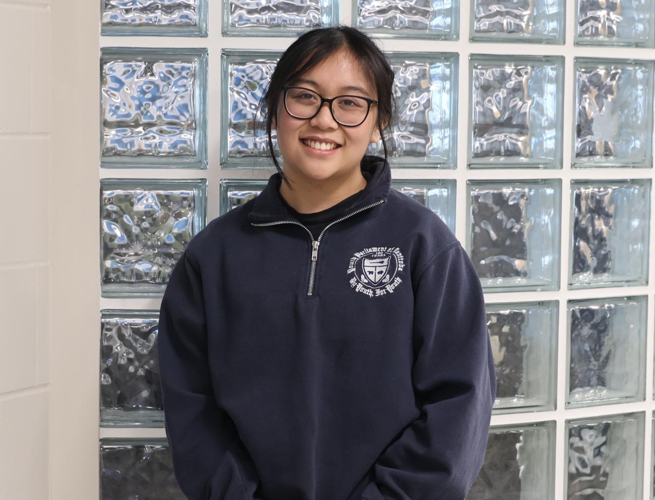Edlynne “Eddy” Paez, a Grade 12 student from Niverville.