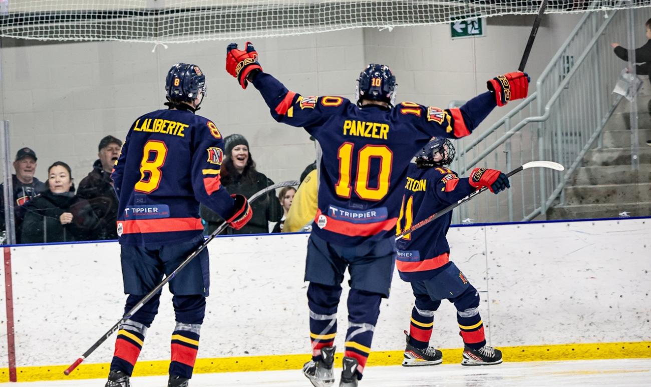 The Niverville Nighthawks returned from a week-long break with no signs of rust as they defeated the Waywayseecappo Wolverines by a 3–1 score on Sunday evening.
