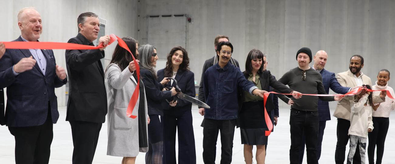 The ribbon-cutting at the grand opening of Jette Studios.