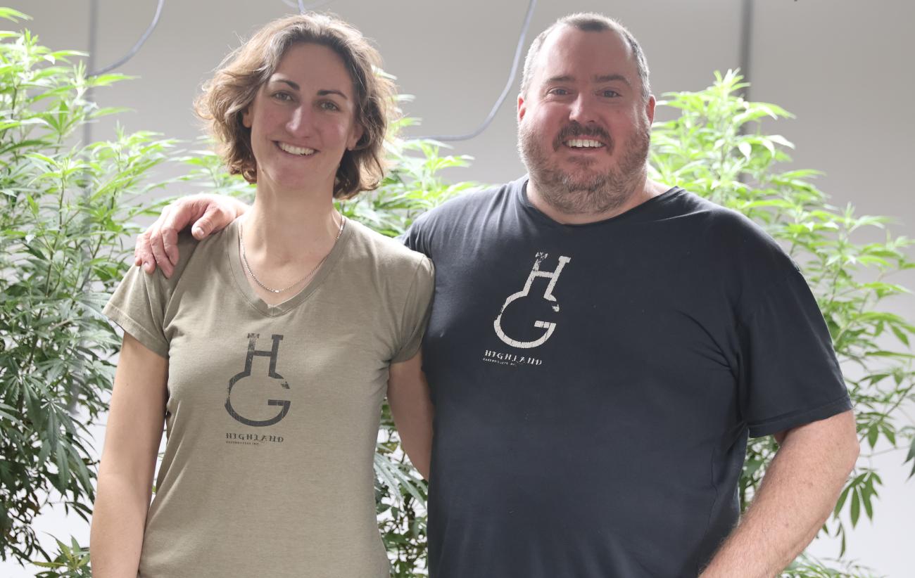 Juistine and Mark Douglas of Highland Greenhouses.