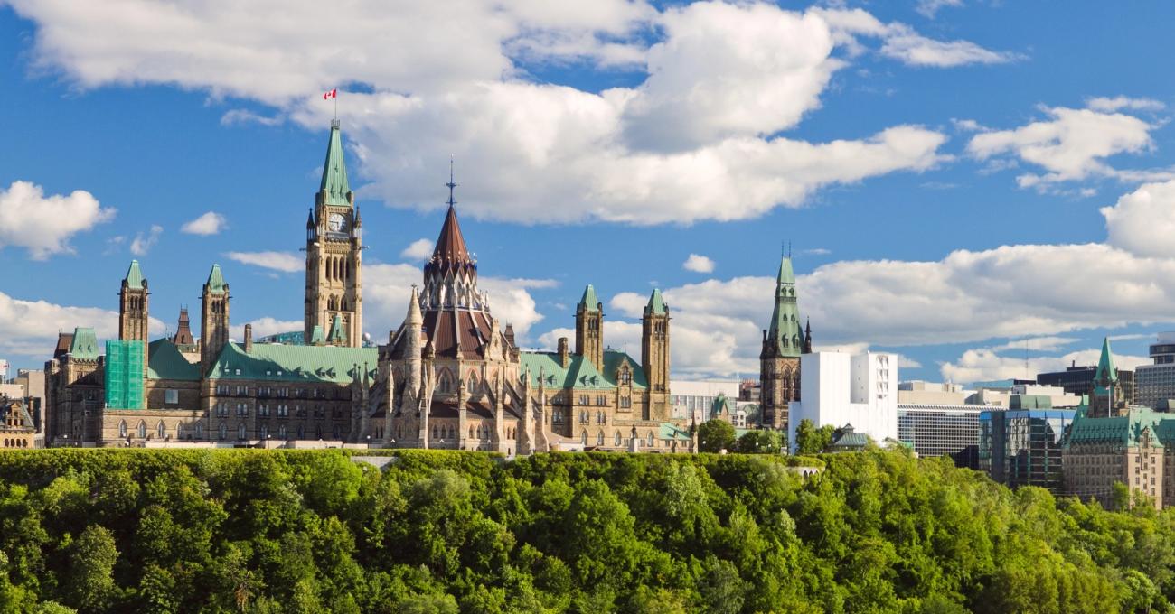Parliament Hill in Ottawa.