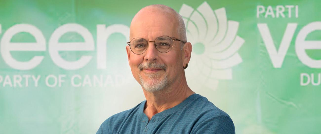Blair Mahaffy is running in Provencher for the Green Party.