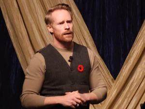 Special speaker Jon Montgomery told his inspirational story at this year's gala fundraiser.