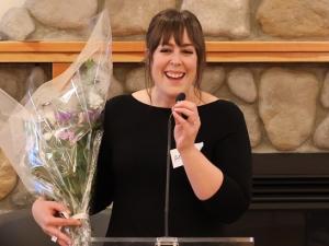 Outgoing Niverville Chamber president Amanda Wiens.