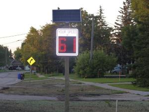 A new digital speed display has been erected in St. Adolphe.