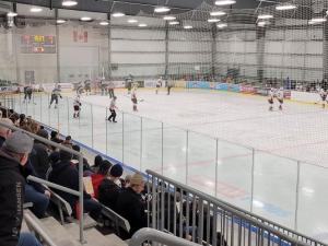 The Nighthawks took on the Winnipeg Blues at the CRRC on New Year's Eve.