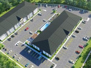 The proposed rental apartment complex.