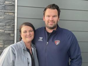 Fran Giesbrecht and her son Justin.