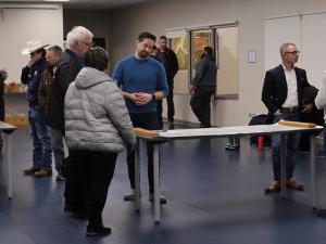 An open house at the CRRC in Niverville to discuss plans for the regional wastewater plant.