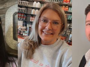 Gail Chornoboy, Kara Packet, and Dwight Heppner