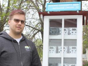 Liam Harder, Ritchot's program coordinator, has launched a series of seed-sharing libraries throughout the municipality.