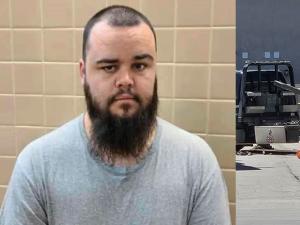 David Frank Burling, 29, has a lengthy criminal record before the incidents of June 5.