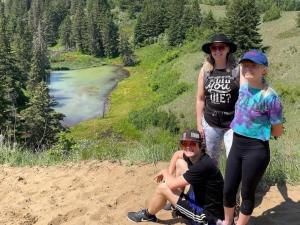 Sylvia St. Cyr and her daughter are avid hikers.