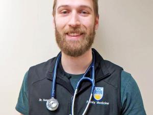 Dr. Henry Wood, who is temporarily serving at Open Health Niverville.