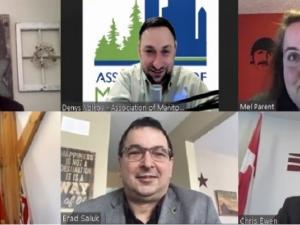 The AMM Executive: Kam Blight, Denys Volkov, Melanie Parent, Stan Toews, Brad Saluk, and Chris Ewen.