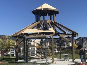 The Heritage Pavilion under construction.