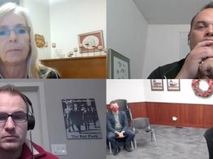 Nicole Rosner of Shake Your Tail Feather Grooming addresses Ritchot's council at a conditional use hearing.