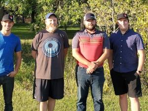 The team behind the new Junior C Clippers: Reagan Carruthers, Todd Anderson, Dominic Martens, and Luke Toews. Not pictured: Jordan Lajoie.