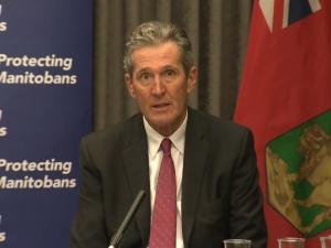 Premier Brian Pallister speaks during a December 8 press conference.