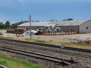 The Niverville Centennial Arena has suffered extensive roof damage as the result of a strong thunderstorm.