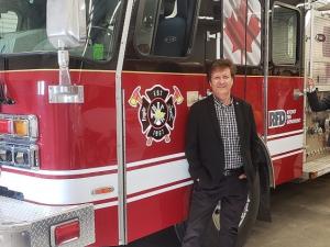 MLA Ron Schuler with Ritchot Mayor Chris Ewen.