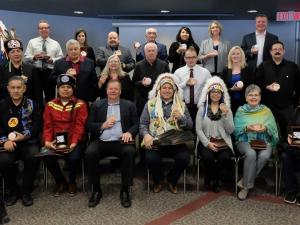 Members of the Winnipeg Metropolitan Region meet with the region’s indigenous chiefs.