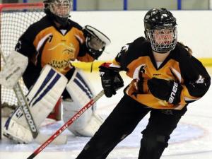 Josée Roy takes the ice as part of Team Manitoba.